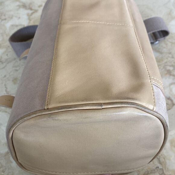 ED Ellen Degeneres Leather & Canvas Barrel Bag w/ Detachable Strap - Picture 16 of 16